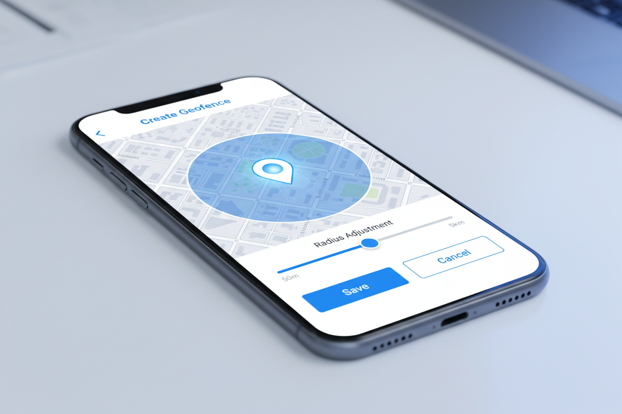 geofence  create on app